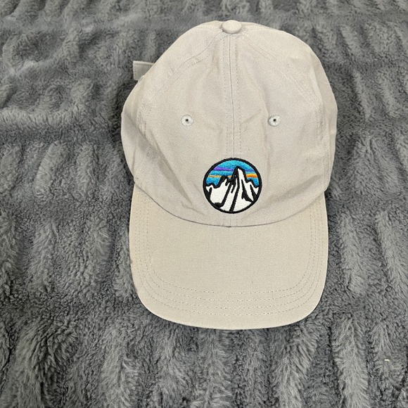 Patagonia Other - Patagonia Mountain Logo Baseball Cap Gray Cotton Adjustable Strap